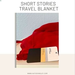 Short Stories Travel Blanket 78x35" Ruby Wine
